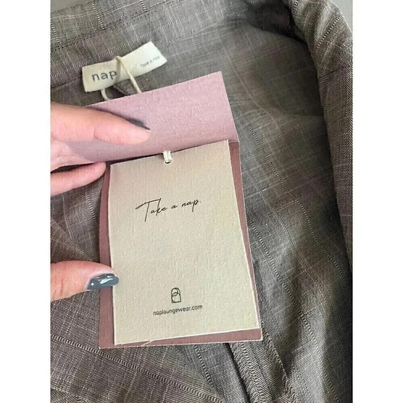 Nap Loungewear Womens Oversized One Button Blazer Size L Slouchy Loose Fit - Picture 11 of 16